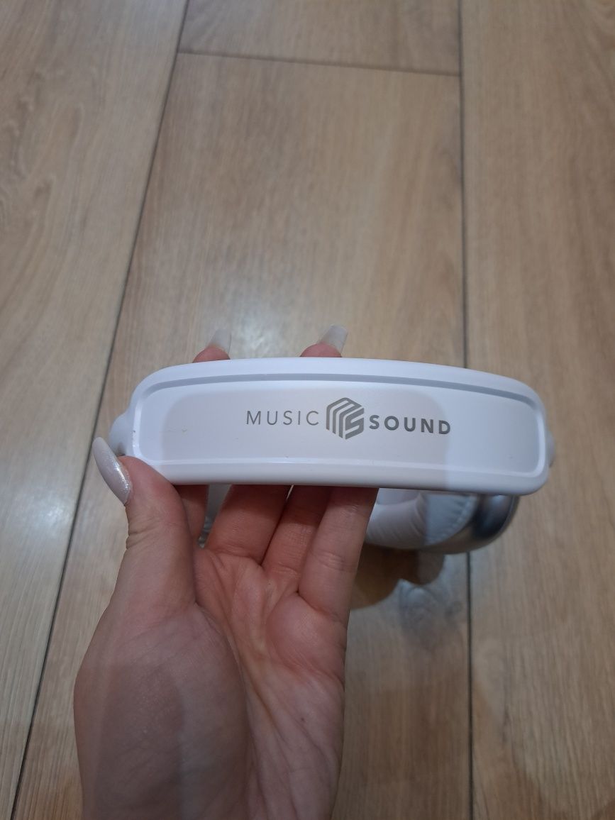 Bezprzewodowe słuchawki nauszne Bluetooth V5.0 Music Sound MAXI2 (biał