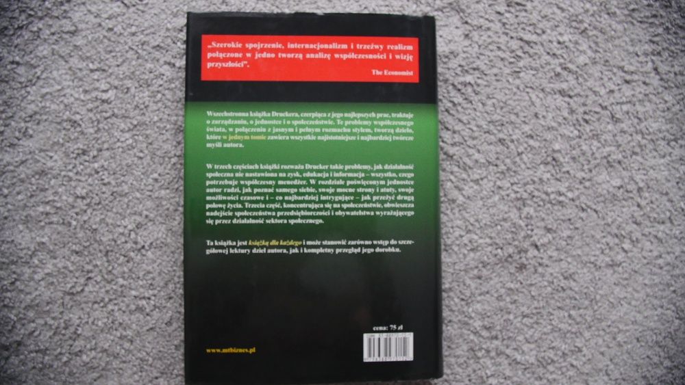 "Myśli przewodnie Druckera"-Peter F.Drucker & "Lider przyszłości"