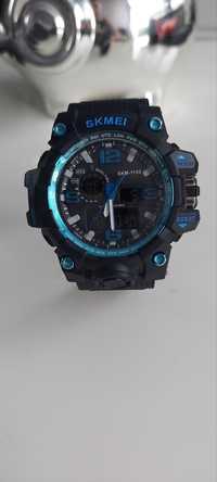 Zegarek męski czarno-niebieski