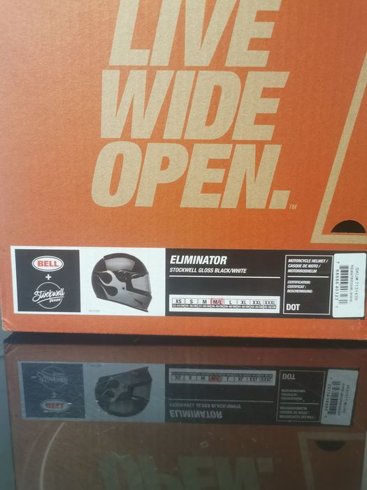 Capacete Bell Eliminator - black & white