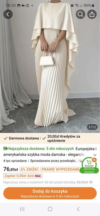 Sukienka imprezowa rozm 42