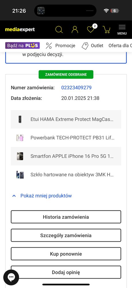 Iphon 16pro jak nowy