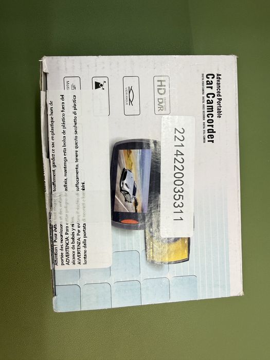 Відеореєстратор 1080P Full HD, широкий кут 170°