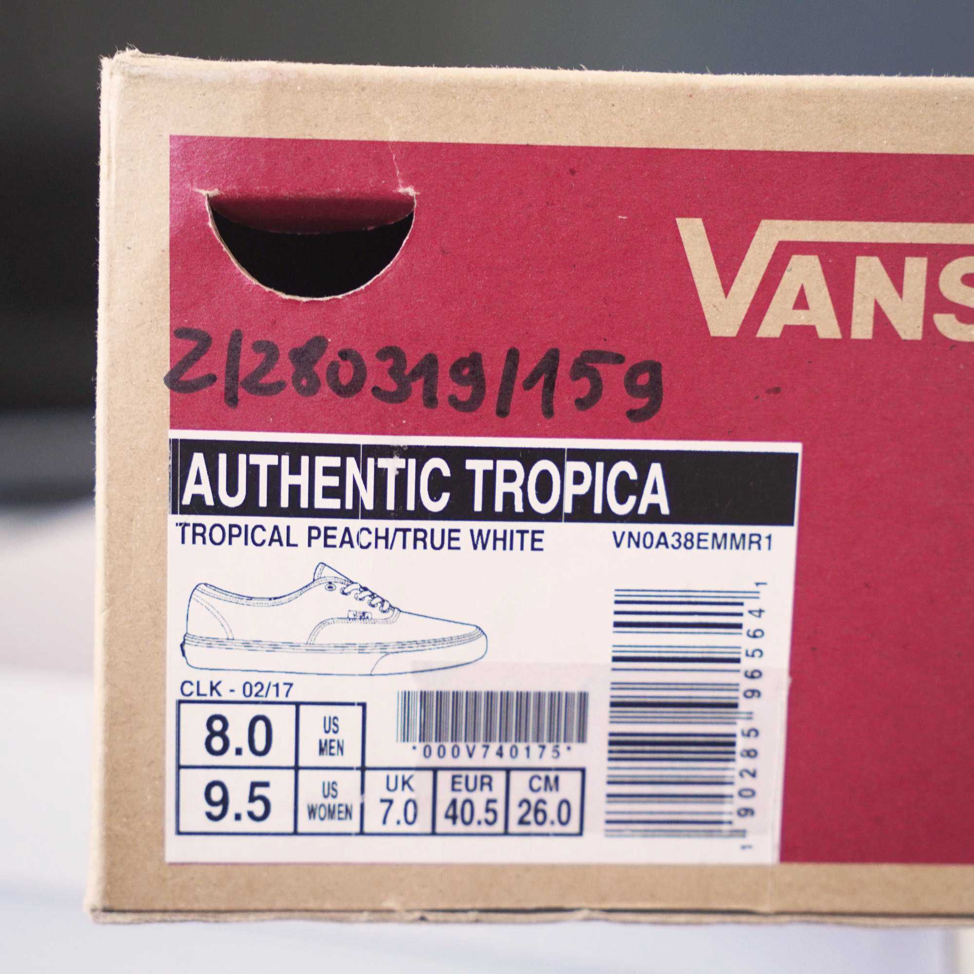 Buty VANS Authentic Tropica - różowe - r. 40.5 - oryginalne