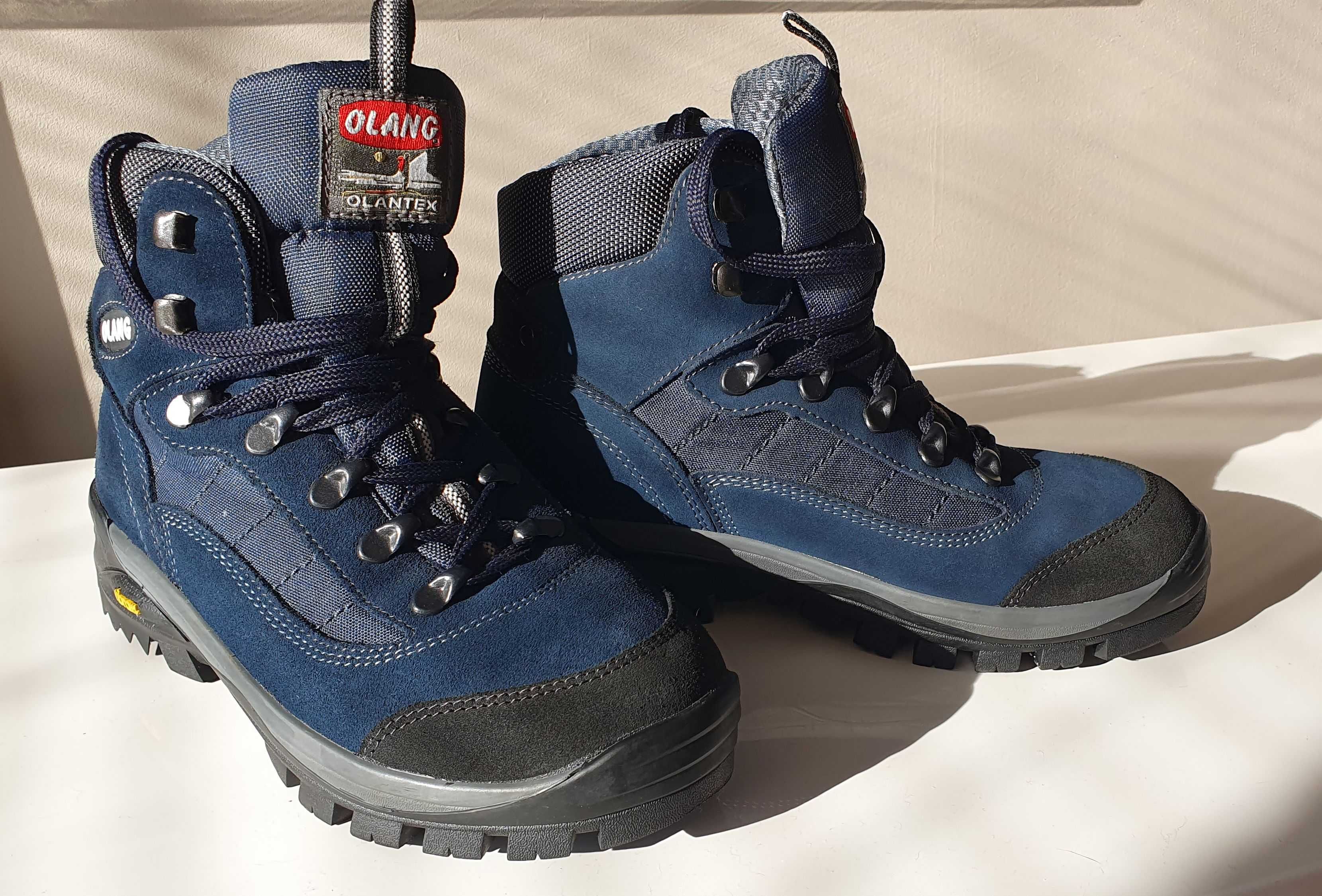 Trapery Buty trekkingowe męskie Olang Tarvisio.Tex Niebieskie rozm. 38