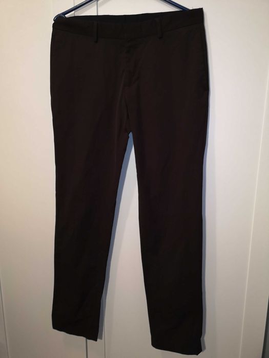 ZARA eleganckie spodnie brąz garniturowe 38/M