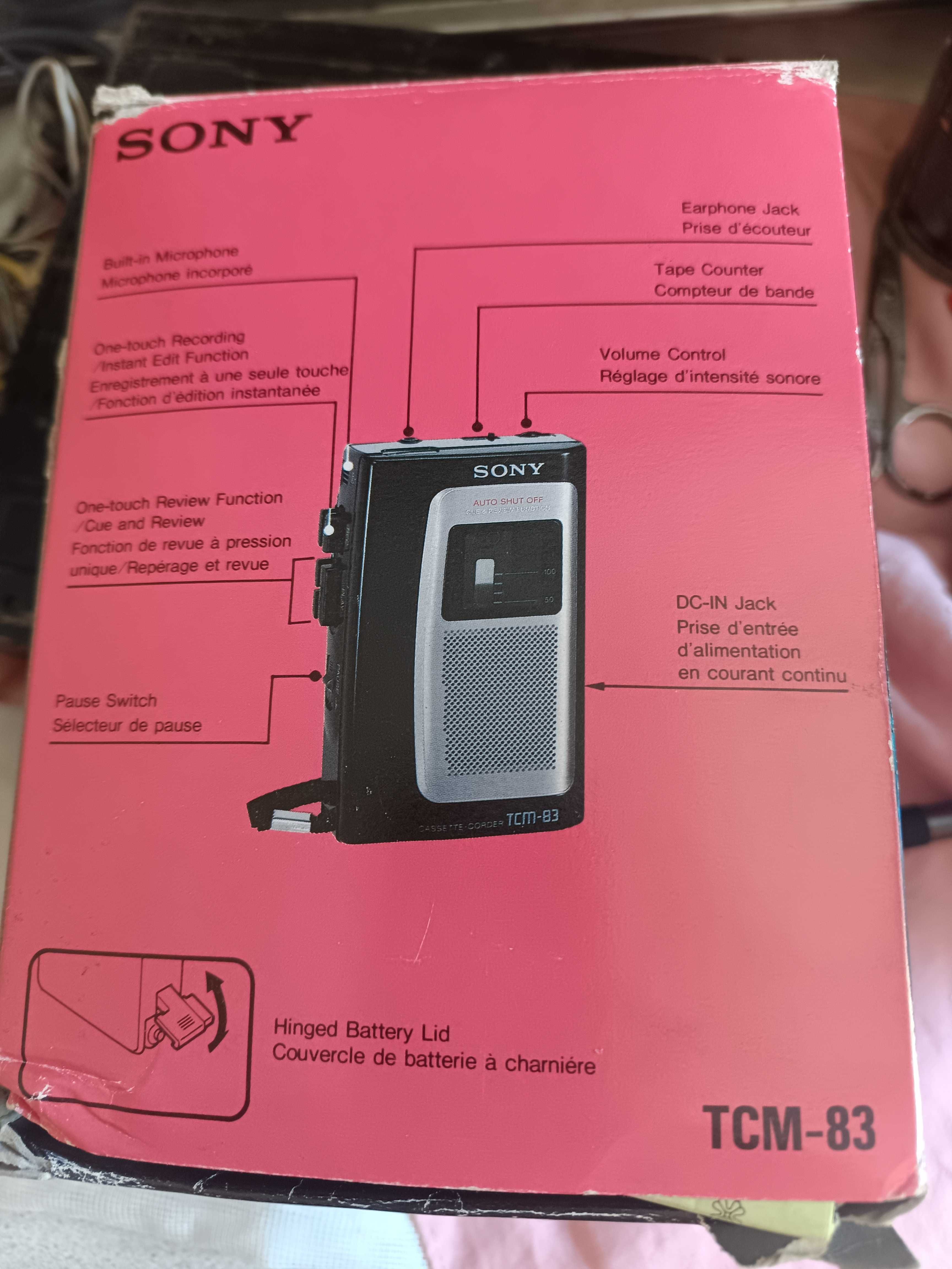 Диктофон,Програвач Sony TCM-83