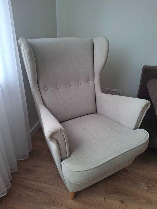 Sofa rozkładana plus fotel  uszek IKEA-NOWA CENA