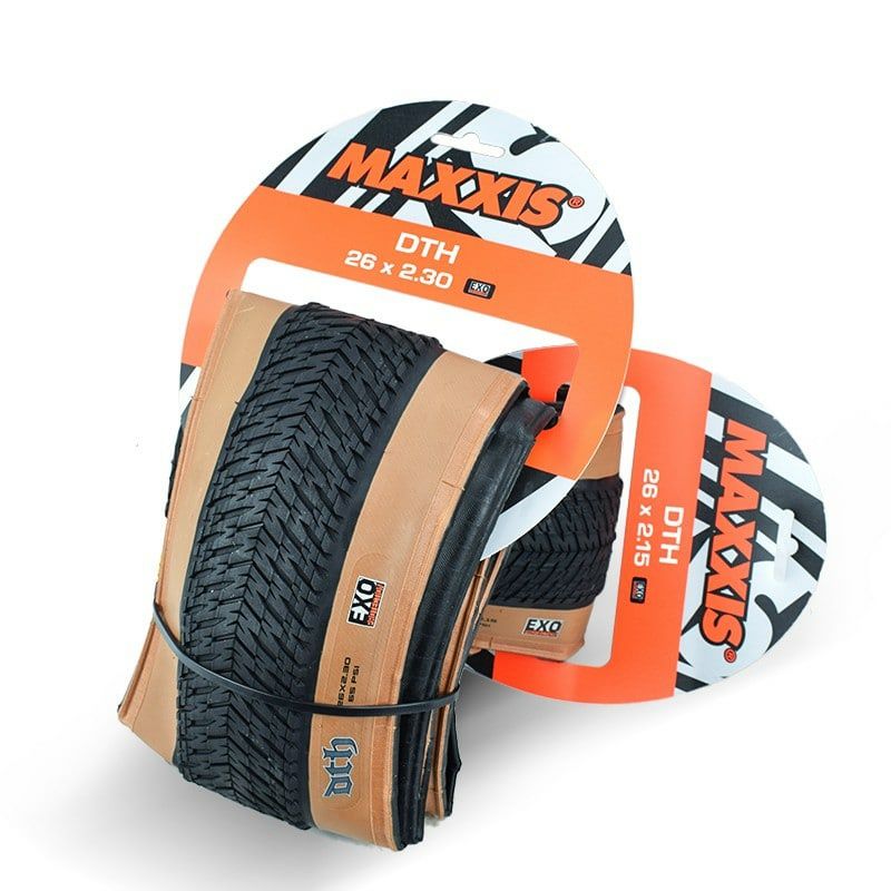 Покрышка Maxxis DTH 26 / 24 / 20 Велосипед Skinwall Tanwall Коричневая