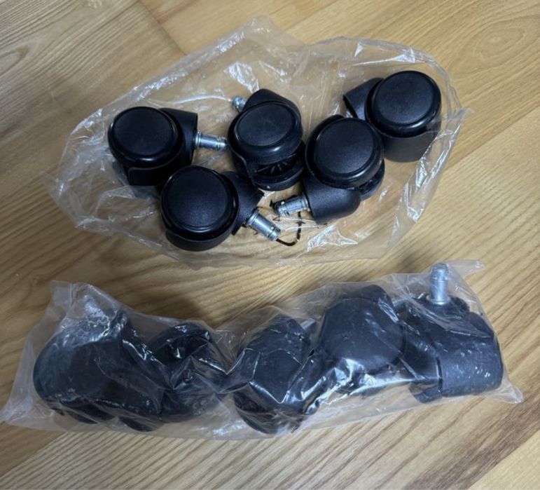 Kółka kauczukowe+plastikowe 10szt.