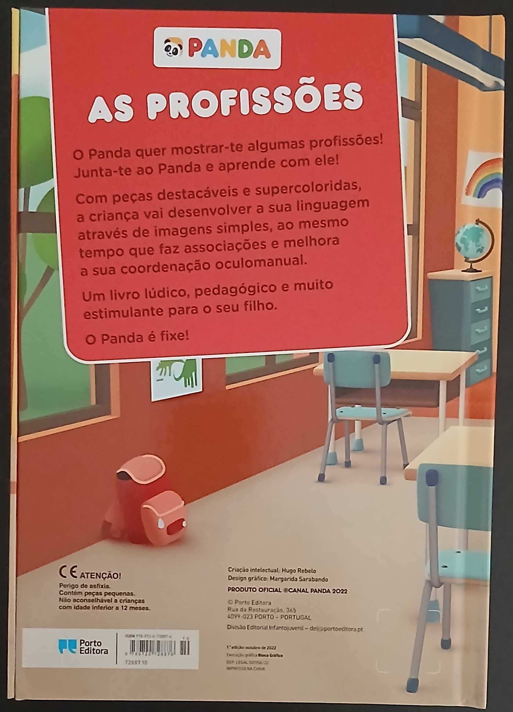 Panda - As profissões com peças para encaixar (artigo novo, embalado)