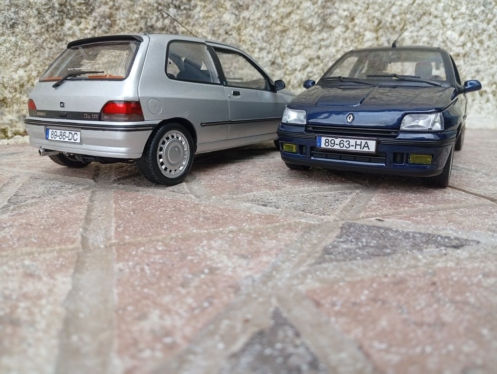 1/18 Renault Clio Williams e Renault Clio 16s
