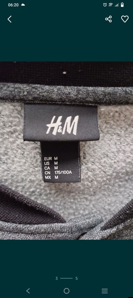 Bluza męska H&M r.M