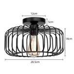 Lampa sufitowa czarny mat