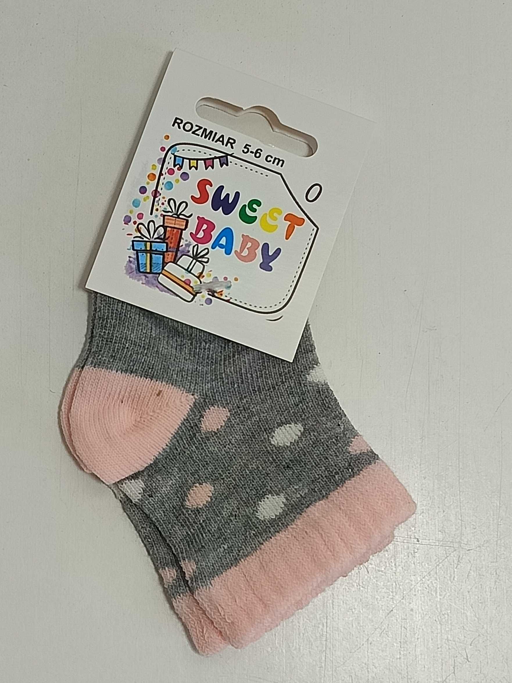 Zestaw Skarpetki bawełniane niemowlęce Sweet Baby  0+   5/6 cm