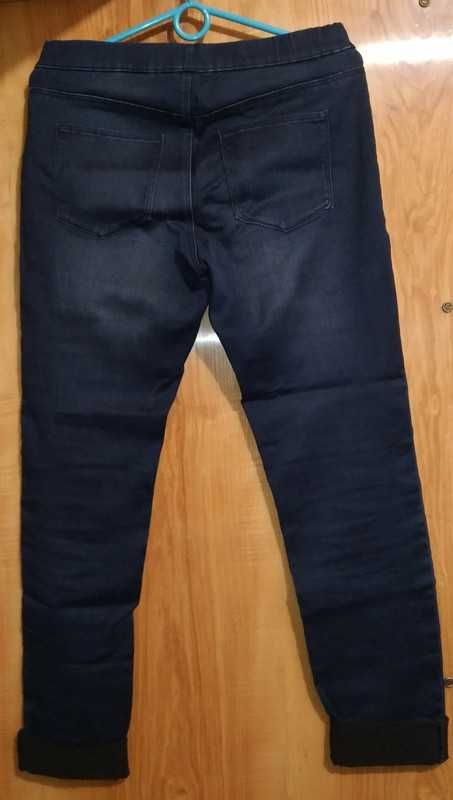 Spodnie jeansowe legginsowe rurki na gumkę