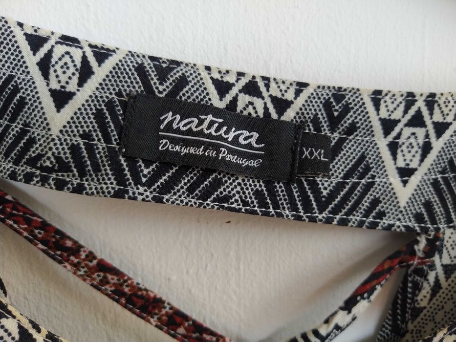 Blusa / túnica étnica da Natura - Tamanho XXL