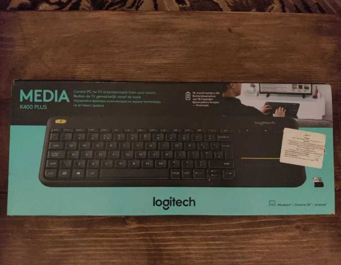 Безпровідна клавіатура Logitech Wireless Touch K400. Без usb-адаптера
