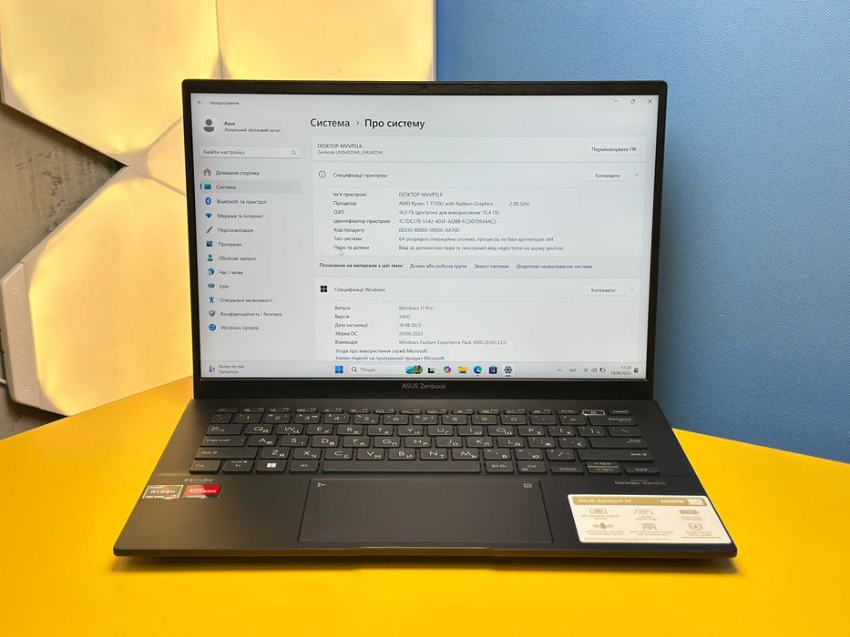 Ноутбук Asus ZenBook 14 UM3402YA (142712) Б/У З ГАРАНТІЄЮ