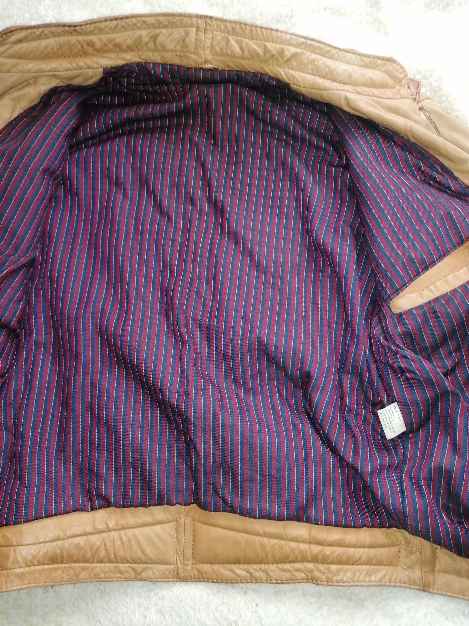 Kurtka skóra naturalna Vintage Y2k męska rozmiar z metki M