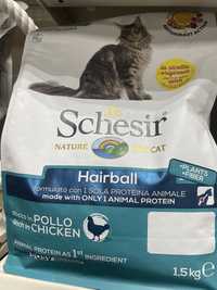 Schesir hairball виведення шерсті 1.5 кг курка