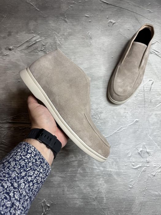 Ботинки Зимние ЛОФЕРЫ Замшевые мужские LORO PIANA! Замша+ БАЙКА! Хит!