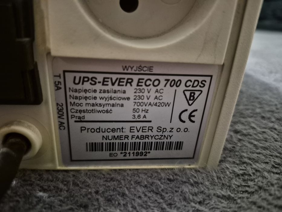 Ups Ever CDS700 do pieca pełna sinusoida