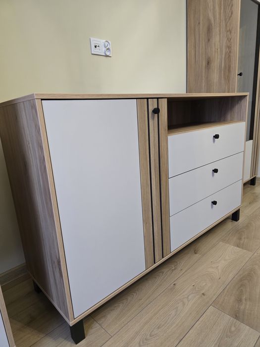 Zestaw mebli KELLIS Dąb Mauvella/Piaskowy Wybarwienie drewna: M802