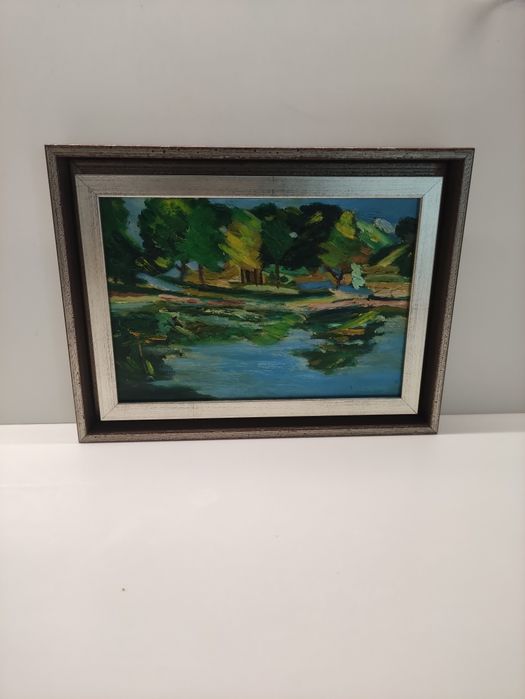 Quadro a óleo do pintor Eurico Gama