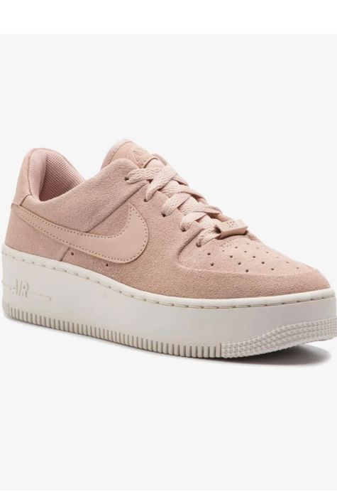 Buty sneakersy na koturnie platformie Nike Air Force 1 W AF 1 Sage Low