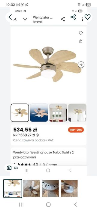 Wentylator Westinghouse