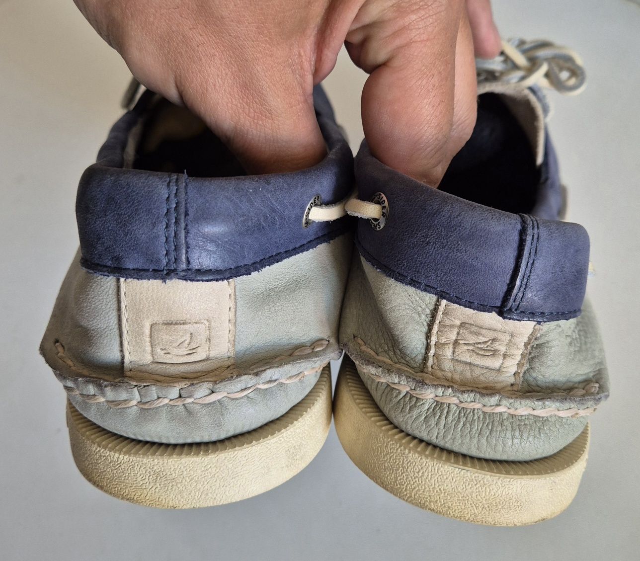 SPERRY TOP-SIDER roz. 12 46 skóra naturalna mokasyny żeglarskie