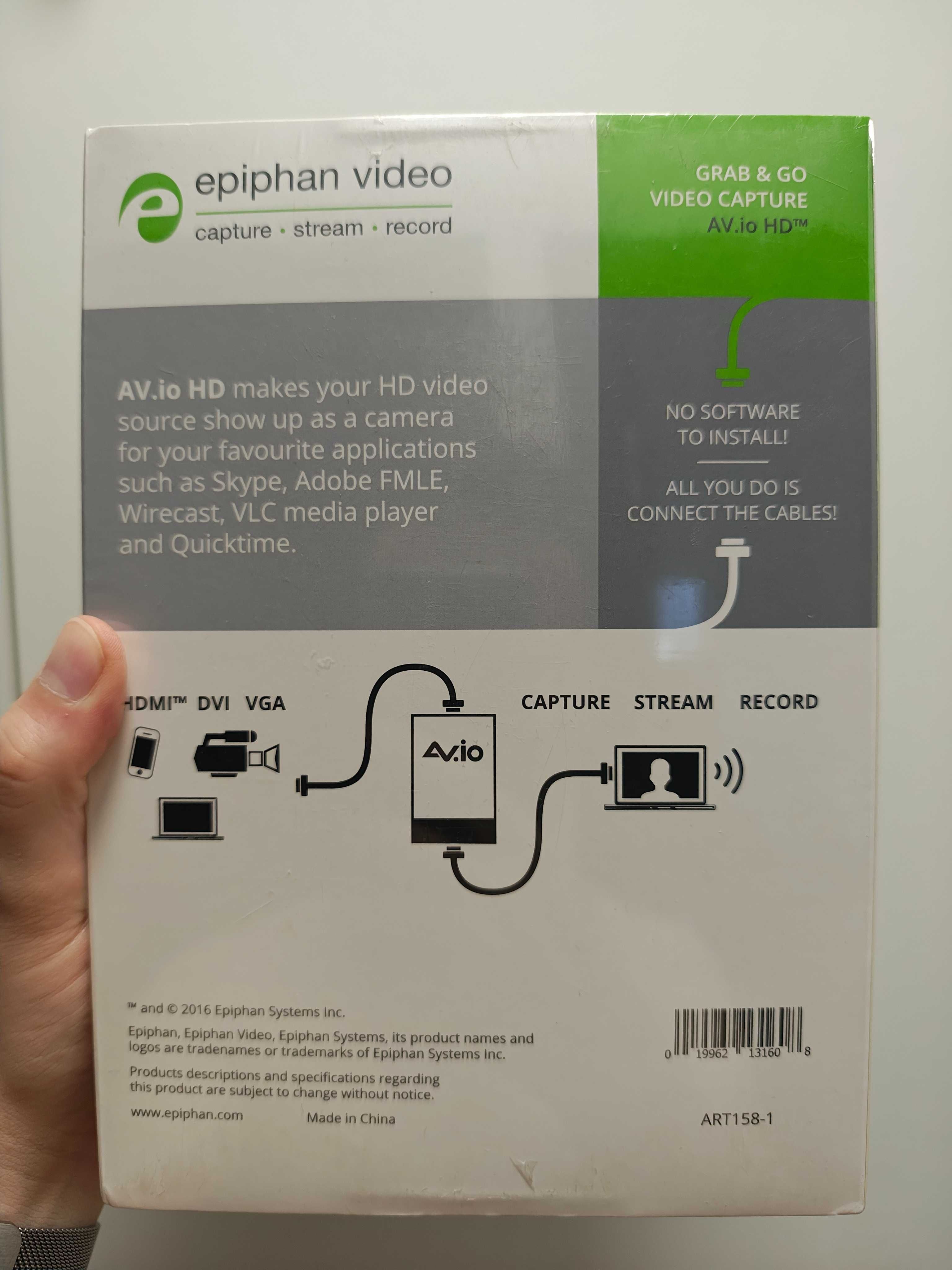 EPIPHAN AV IO karta wideo grabber fullHD topowa NOWA