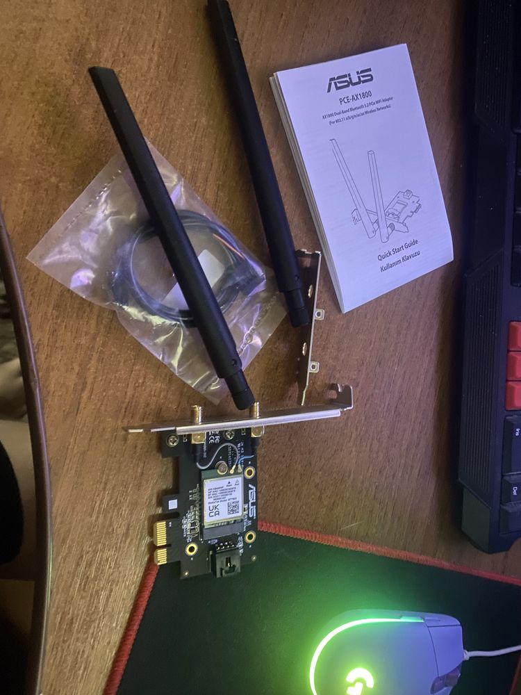 Wi-fi адаптер bluetooth 5.2 PCE-AX1800 Dual band мережева карта