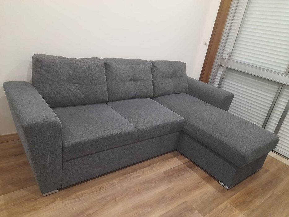 Sofá-cama chaise longue em ÓTIMO estado de conservação