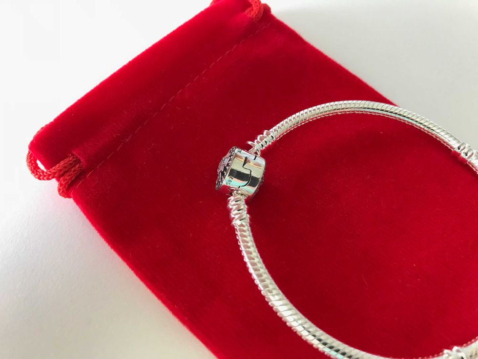 Pulseira Poetic Blooms Pandora em Prata de Lei S925 Nova
