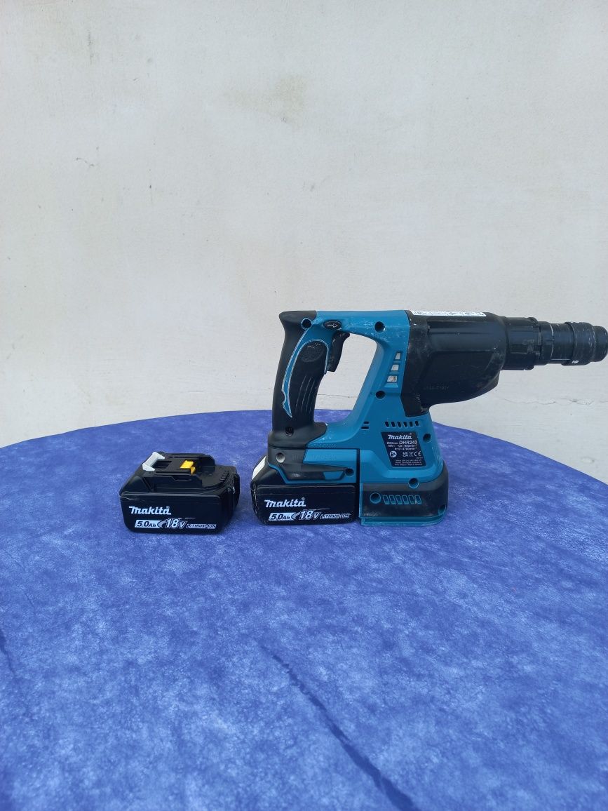 Młotowiertarka makita DHR 243 aku 2x5.0 ah 2024 rok