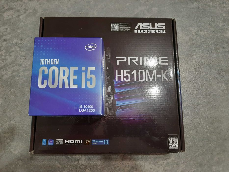 Не вскрывать! МП Asus Prime H510M-K, Intel i5-10400