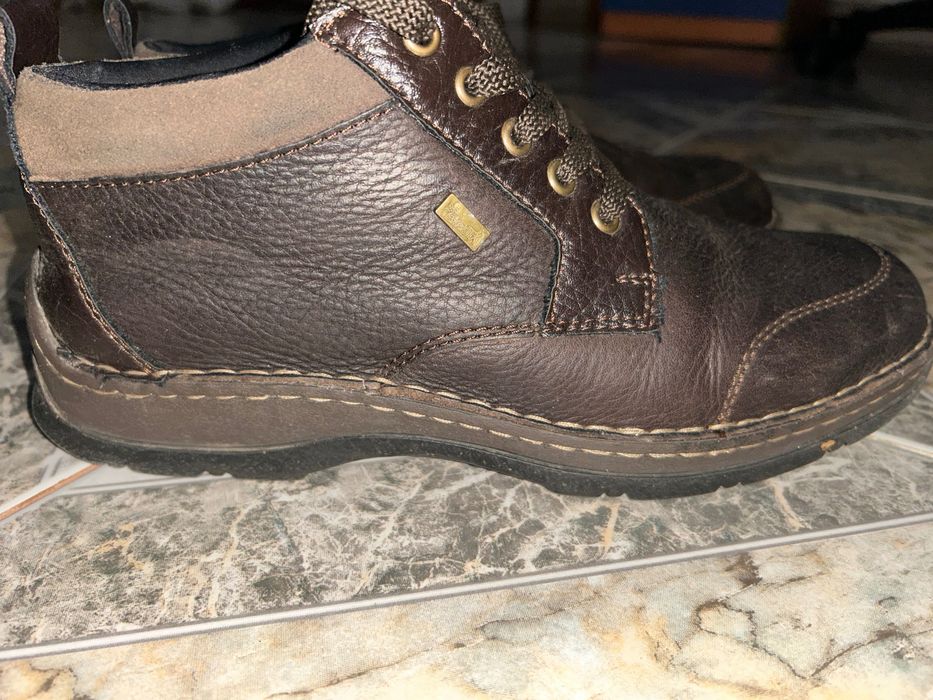 Черевики, ботінки, сапожки, коричневі, шкіра, 42 р, 27 см. Чоловічі