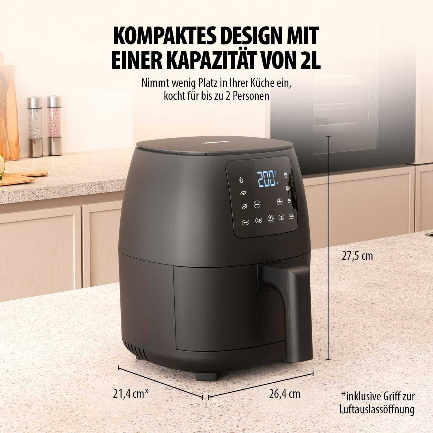 Mini frytkownica beztłuszczowa 2L 1500W TRISTAR