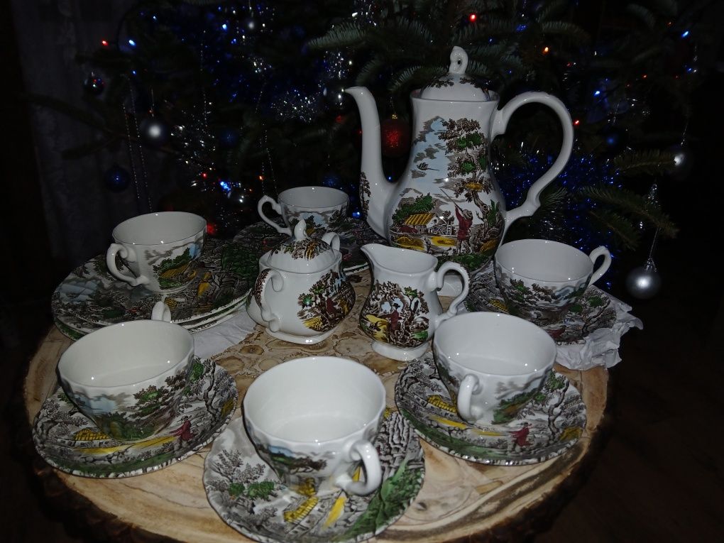 Poroże porcelana myśliwska