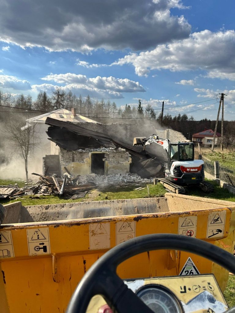 Wyburzenia , rozbiórki , czyszczenie działek.
