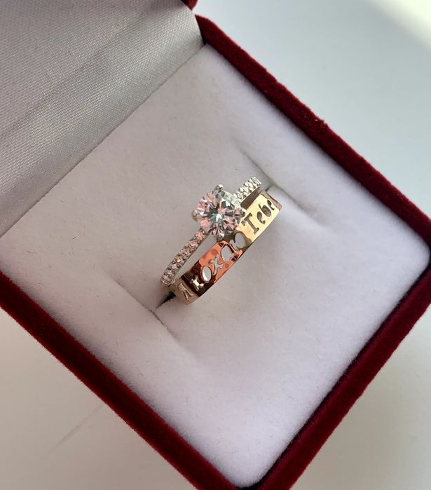 Кольцо Я Кохаю Тебе Серебро Золото Срібло Каблучка Обручка Пропозиція