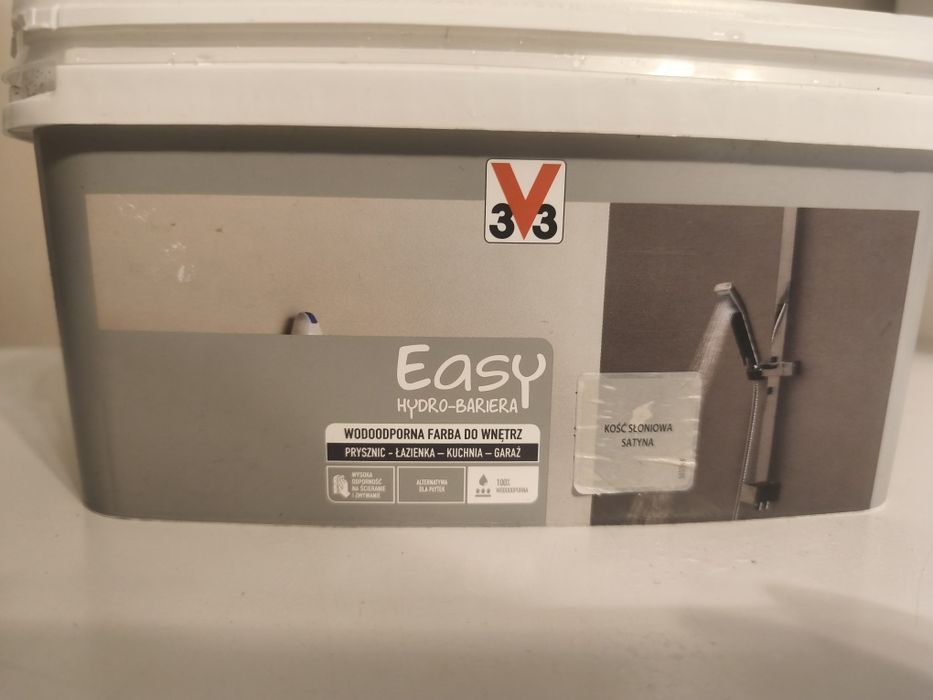 Farba do płytek easy hydro bariera 2l, kość słoniowa