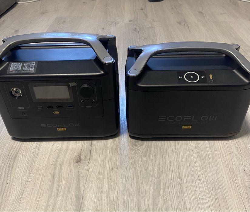 Портативна зарядна станція EcoFlow RIVER Pro + Додаткова батарея.