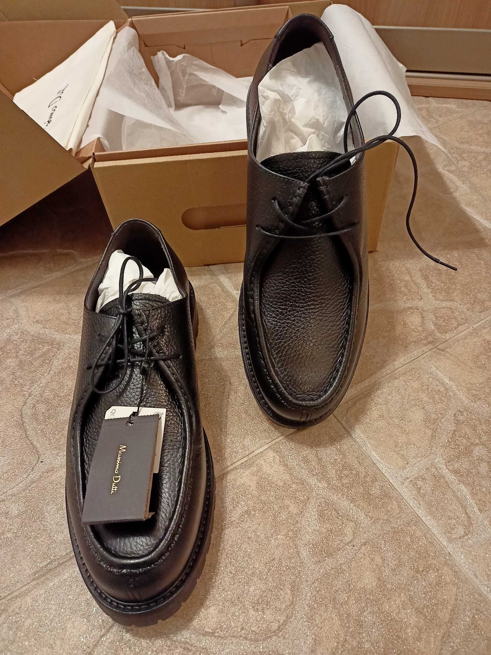 Buty skórzane męskie Massimo Dutti 44