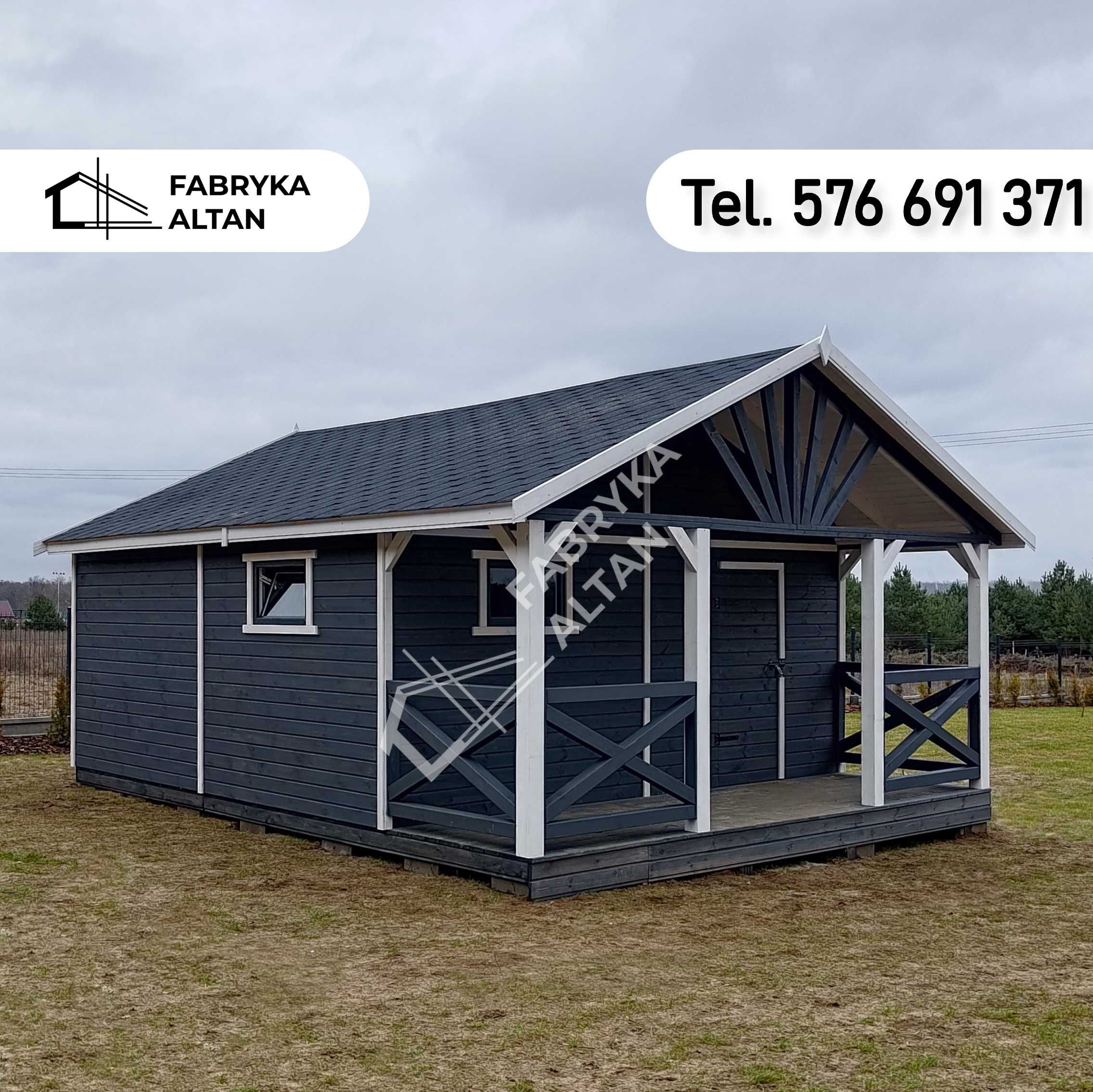 Domek drewniany, letniskowy, parterowy 5x6, domki