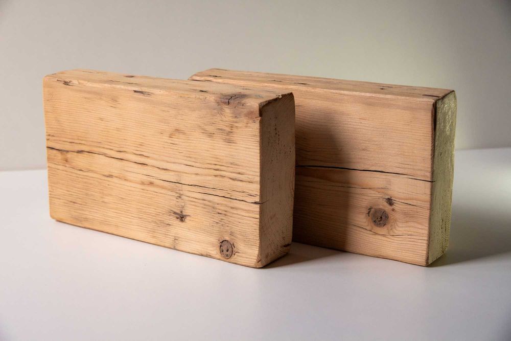 Деревянные кирпичи (блоки) для йоги, 2 шт