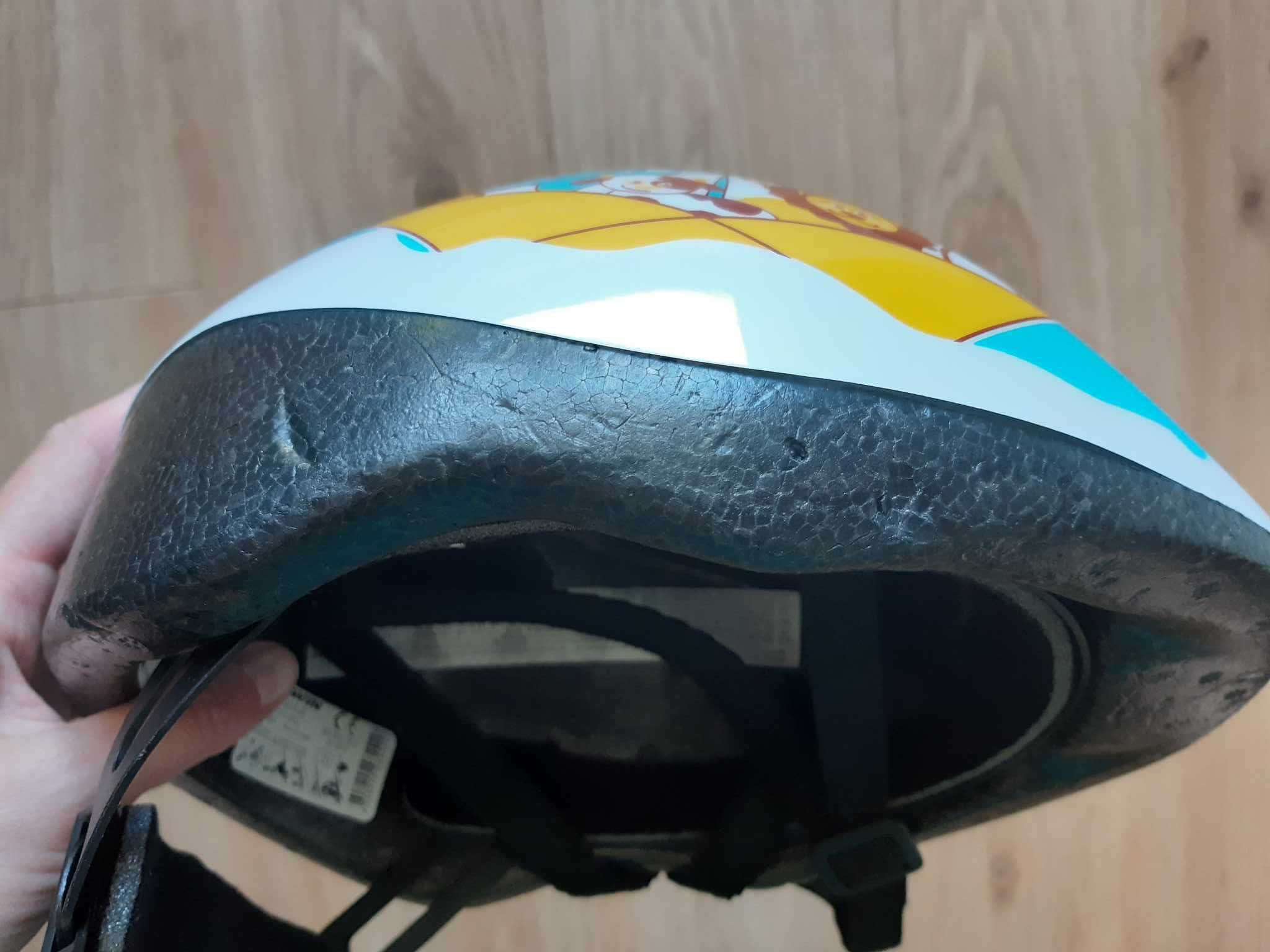 Kask Btwin Decathlon XS zwierzątka niebieski turkusowy