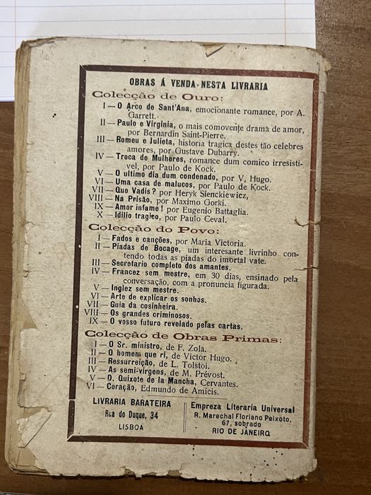 Livro Amor Infame de Eugénio Battagua